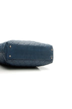 Quilted French Riviera Hobo Bag - Blue