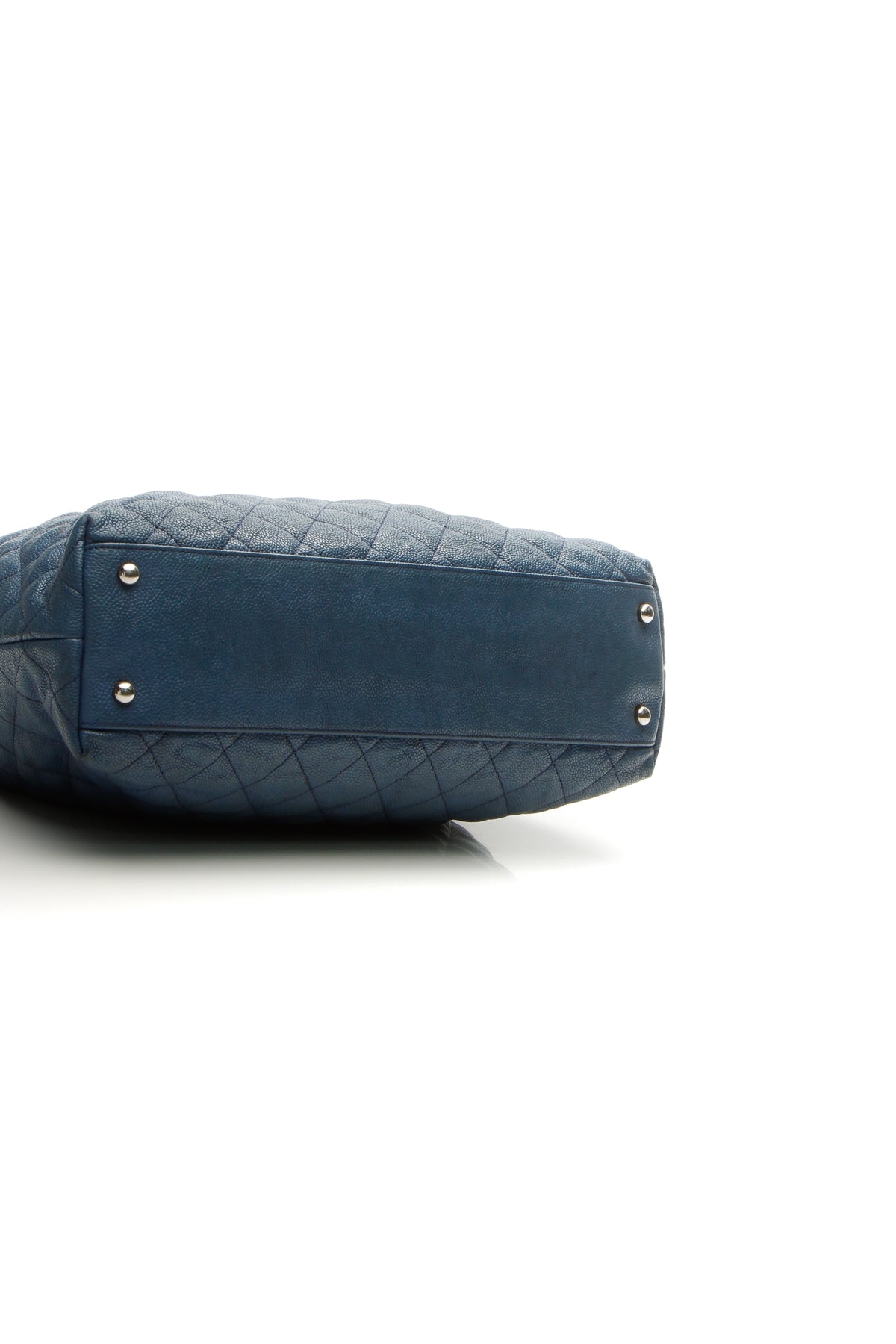 Quilted French Riviera Hobo Bag - Blue