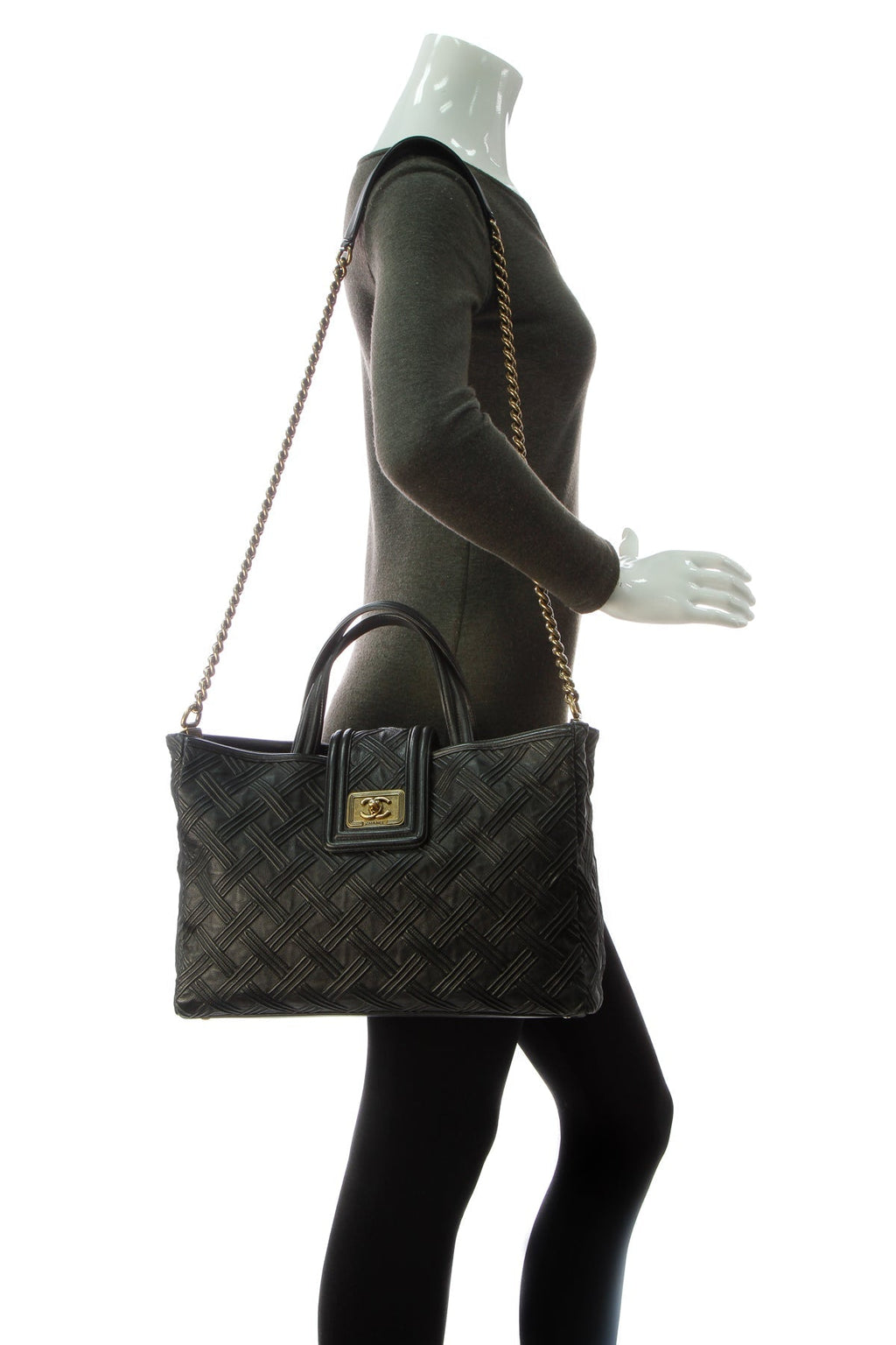 Boy Shopping Tote Bag - Black