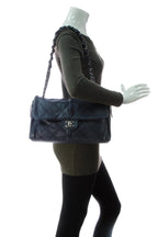 Ultimate Stitch Flap Bag - Navy