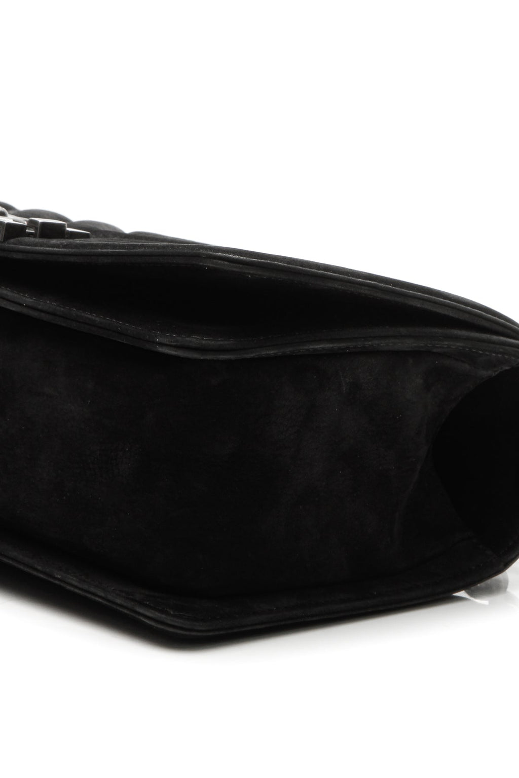 Chevron Old Medium Boy Bag - Black