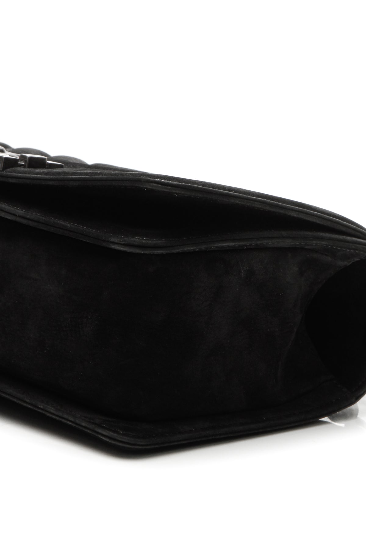 Chevron Old Medium Boy Bag - Black