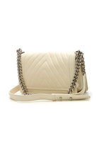 Chevron Old Medium Boy Bag - Ivory