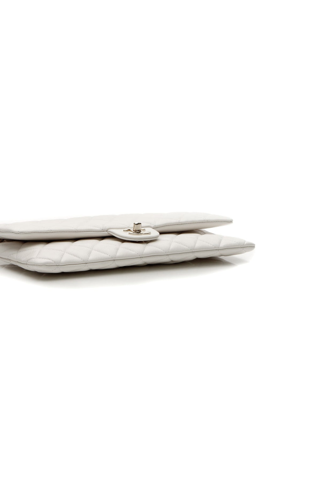 Classic Flap Clutch Bag - White