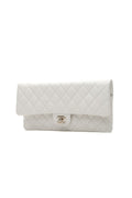 Classic Flap Clutch Bag - White