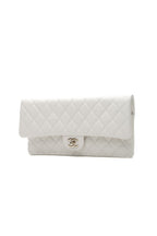 Classic Flap Clutch Bag - White