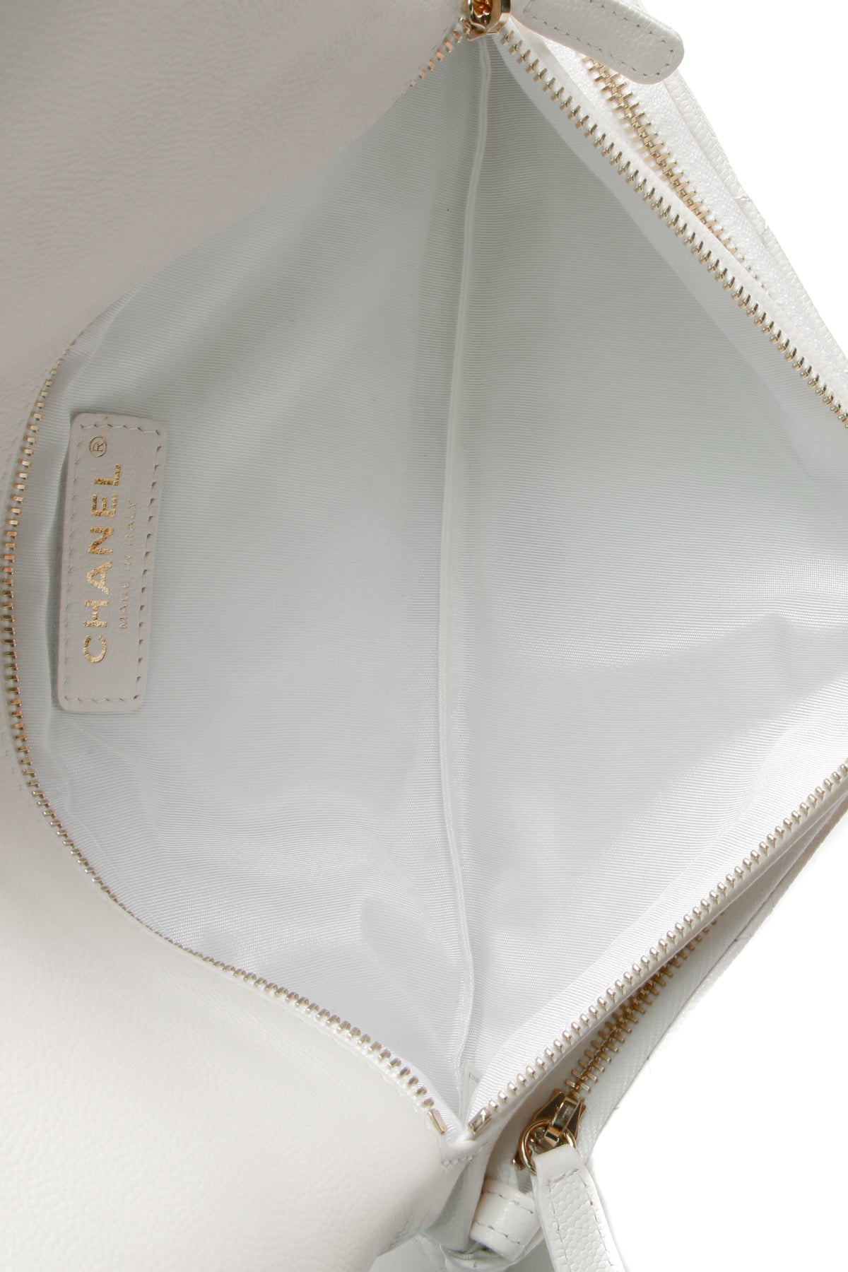 Classic Flap Clutch Bag - White