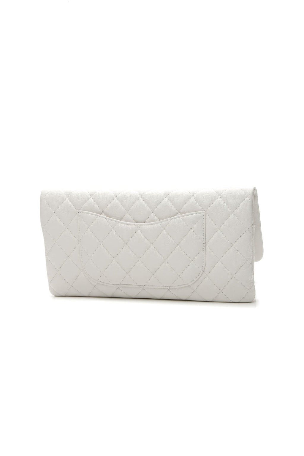 Classic Flap Clutch Bag - White