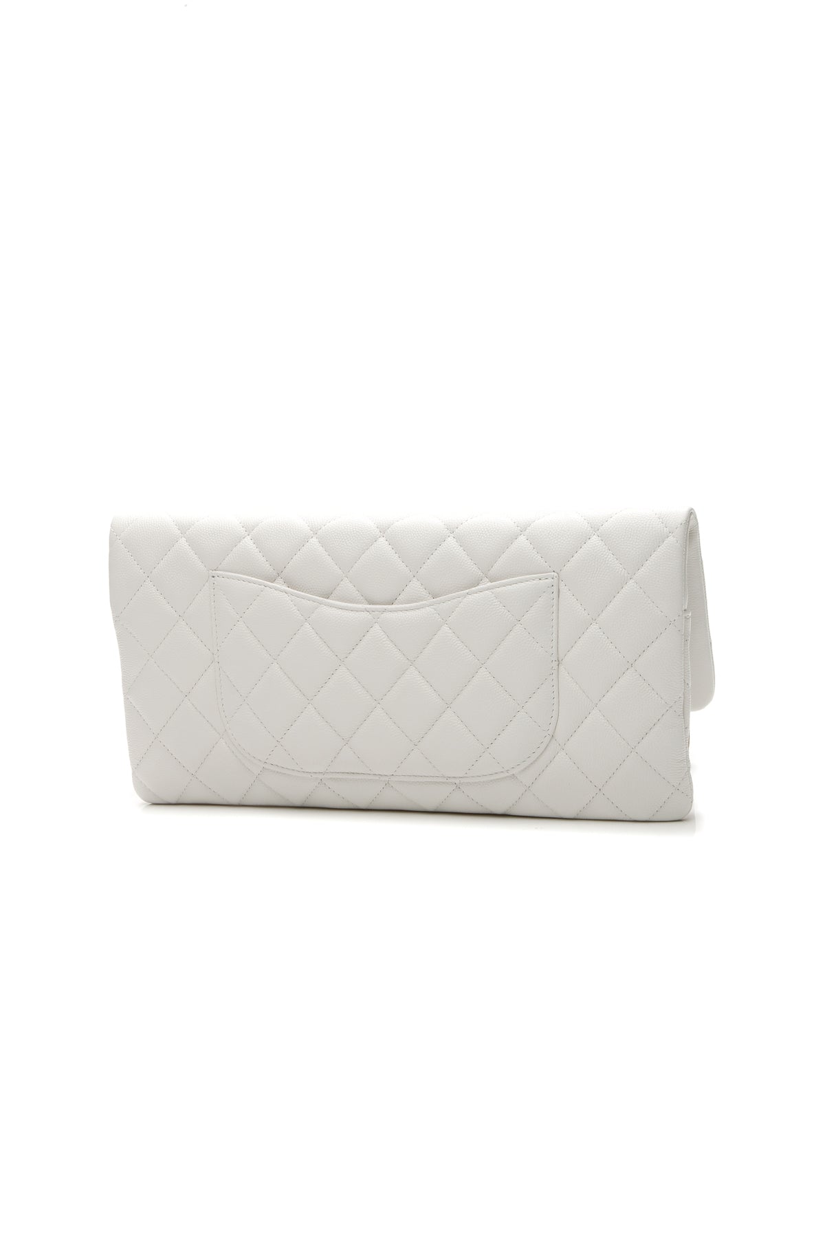 Classic Flap Clutch Bag - White