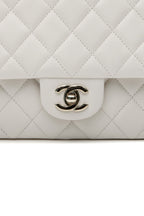 Classic Flap Clutch Bag - White