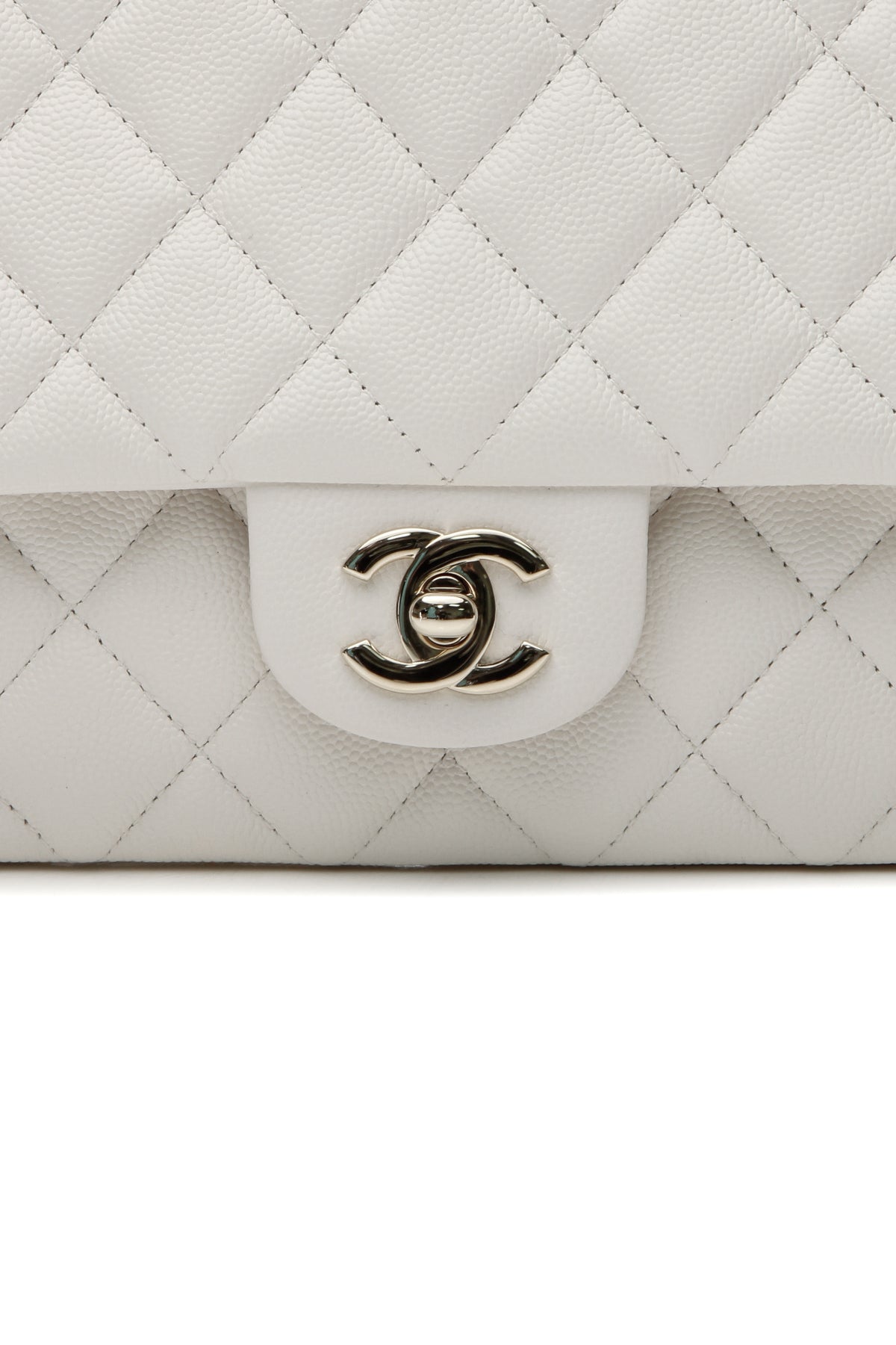 Classic Flap Clutch Bag - White