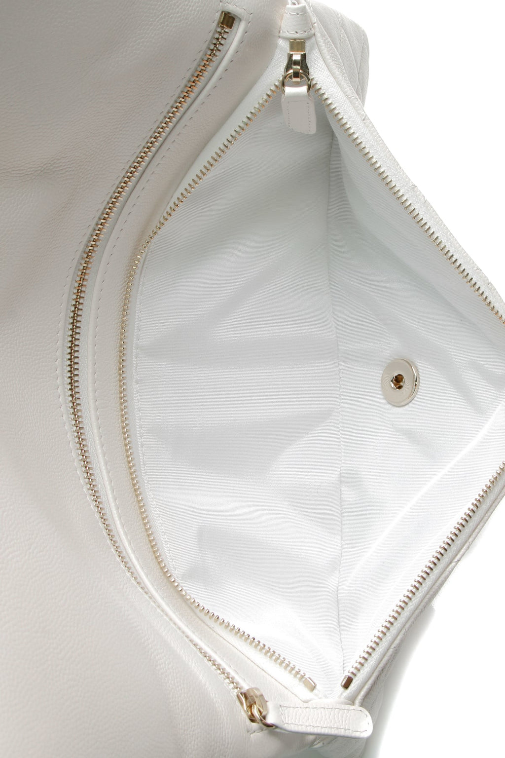 Classic Flap Clutch Bag - White