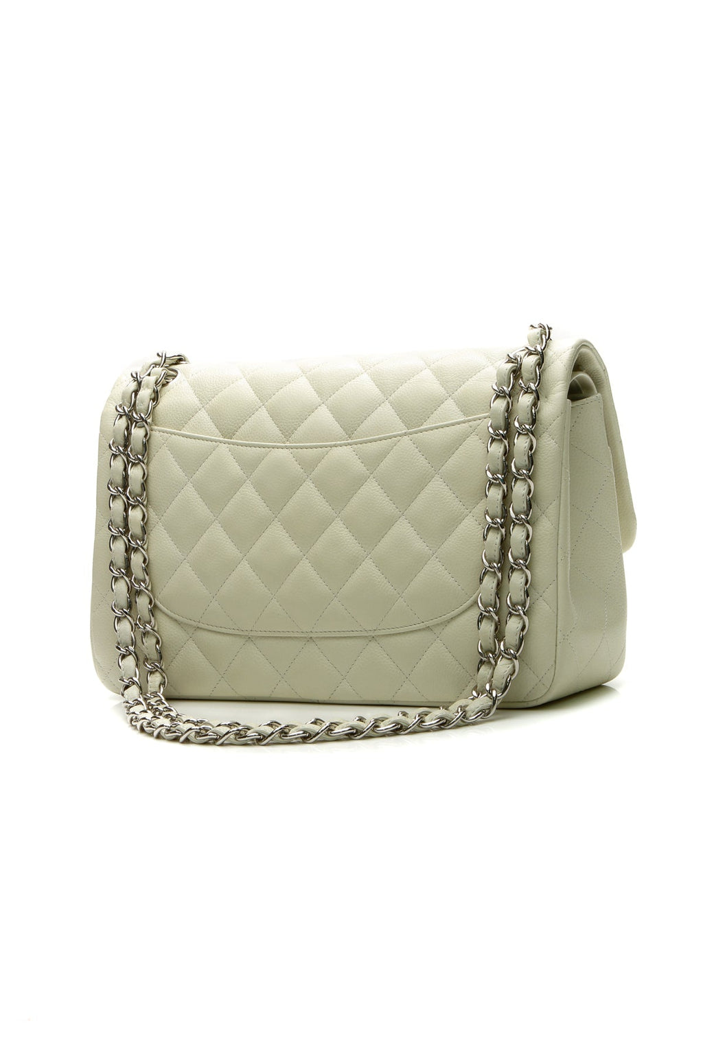 Classic Jumbo Double Flap Bag - Ivory