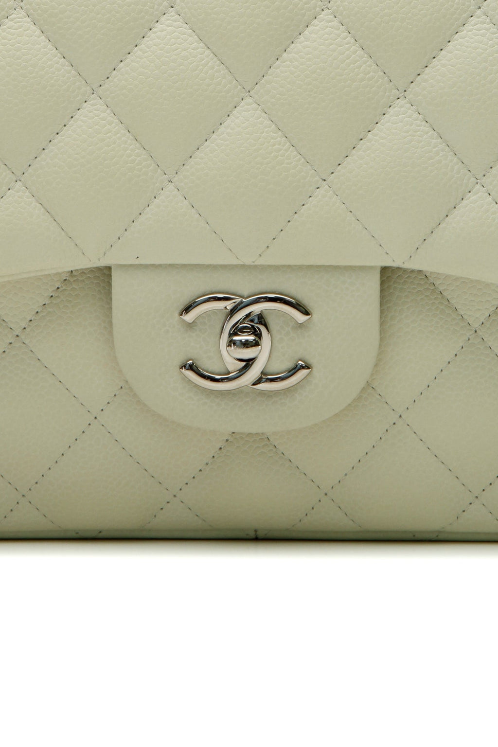 Classic Jumbo Double Flap Bag - Ivory