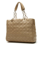 Cannage Large Shopping Tote Bag - Beige