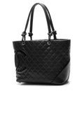 Cambon Large Tote Bag - Black