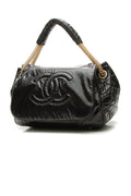 Rock & Chain Accordion Bag - Black