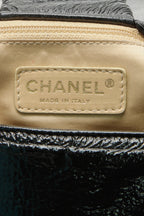 Rock & Chain Accordion Bag - Black