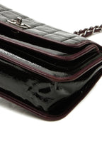Chocolate Bar Medium Flap Bag - Black/Bordeaux