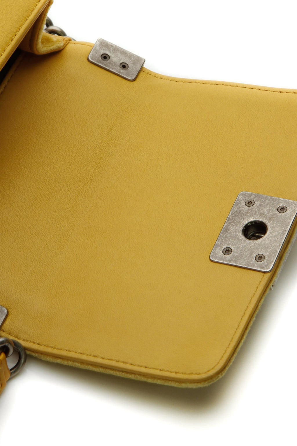 Velvet Mini Boy Bag - Yellow