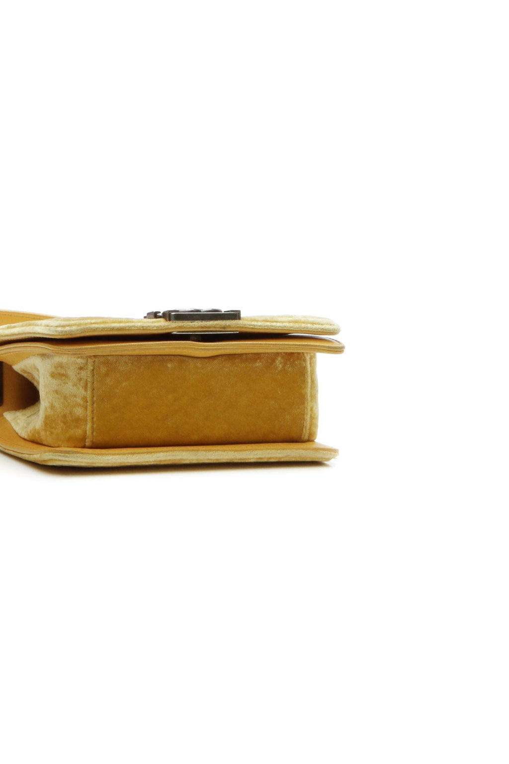 Velvet Mini Boy Bag - Yellow