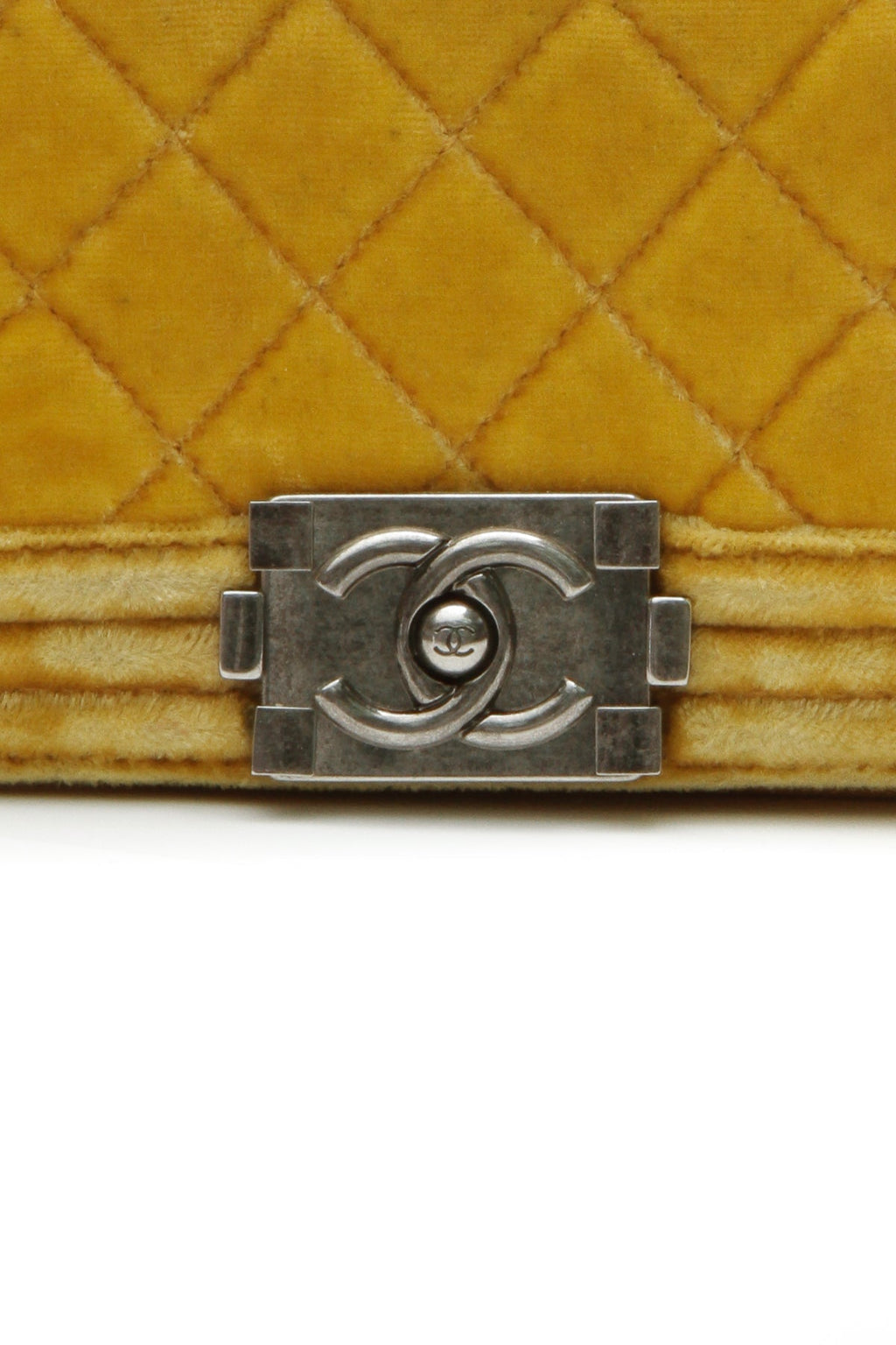 Velvet Mini Boy Bag - Yellow