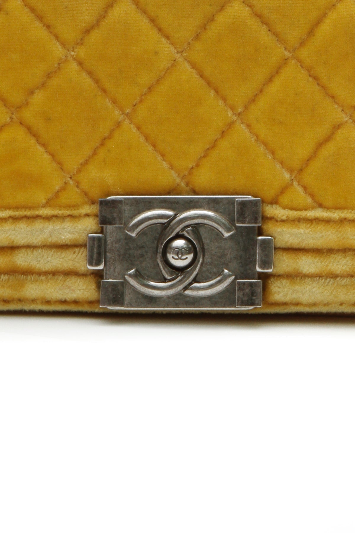 Velvet Mini Boy Bag - Yellow