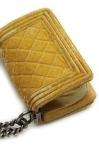Velvet Mini Boy Bag - Yellow