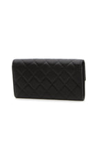 Golden Class Large Flap Wallet - Black