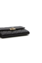 Golden Class Large Flap Wallet - Black