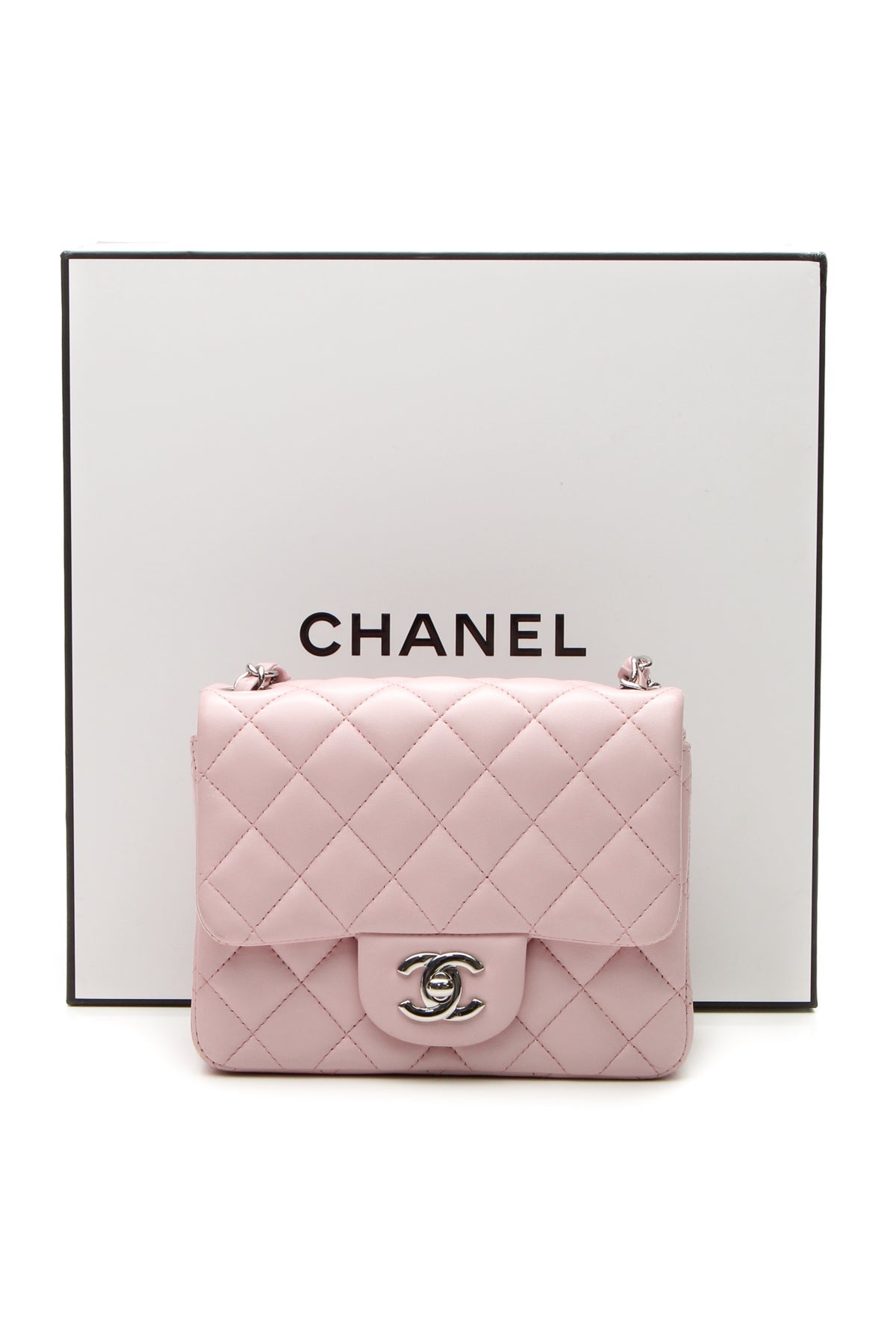 Mini Square Flap Bag - Light Pink