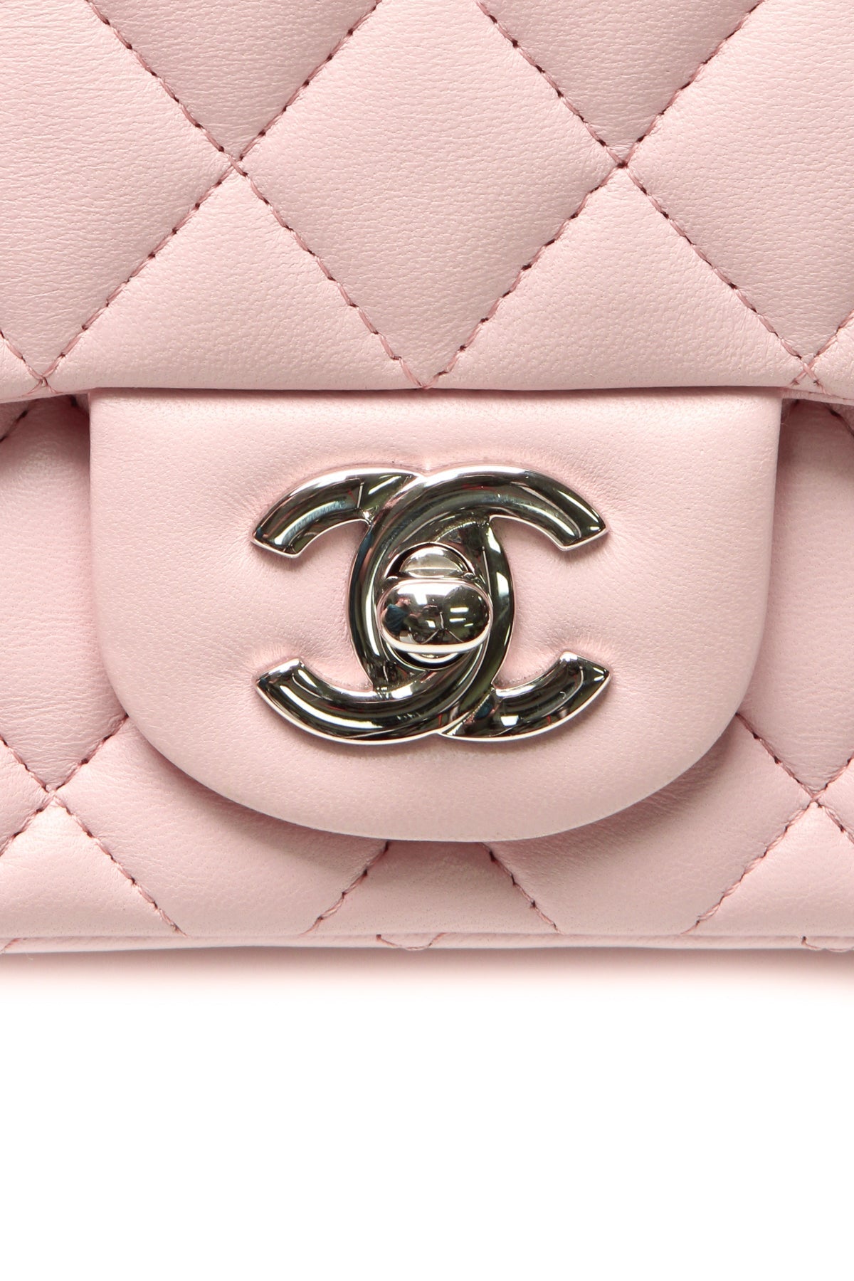 Mini Square Flap Bag - Light Pink