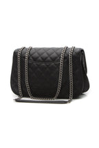 Accordion Flap Bag - Black