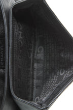 Camellia No.5 Flap Shoulder Bag - Black