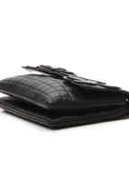 Camellia No.5 Flap Shoulder Bag - Black