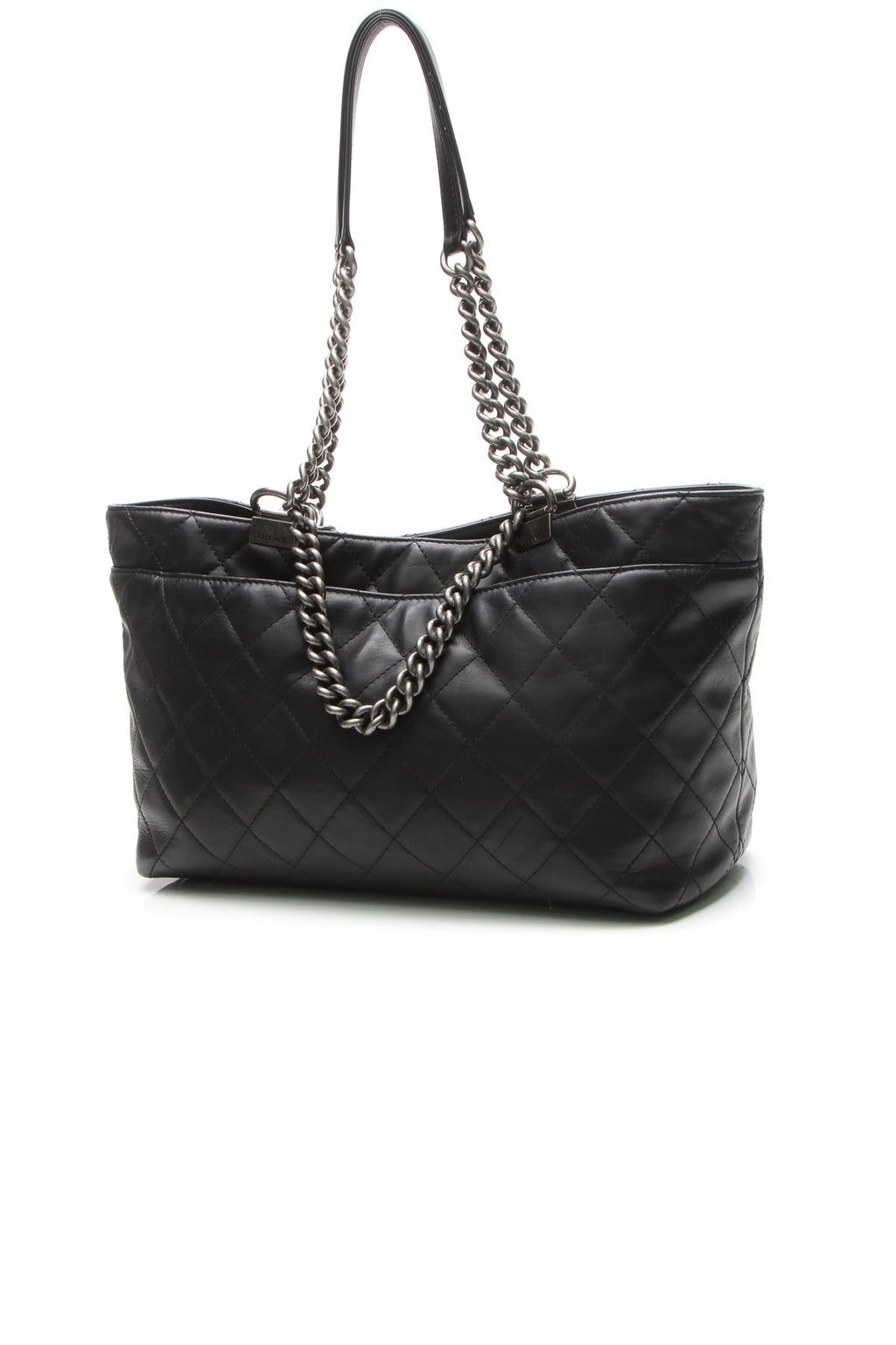 Two-Way Chain Tote Bag - Black