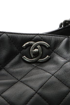 Two-Way Chain Tote Bag - Black