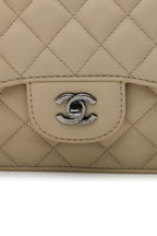 Accordion Flap Bag - Beige