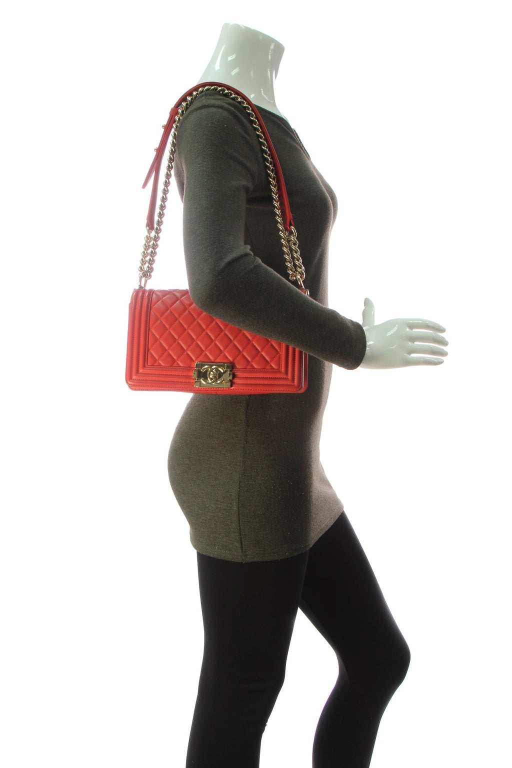 Old Medium Boy Bag - Red