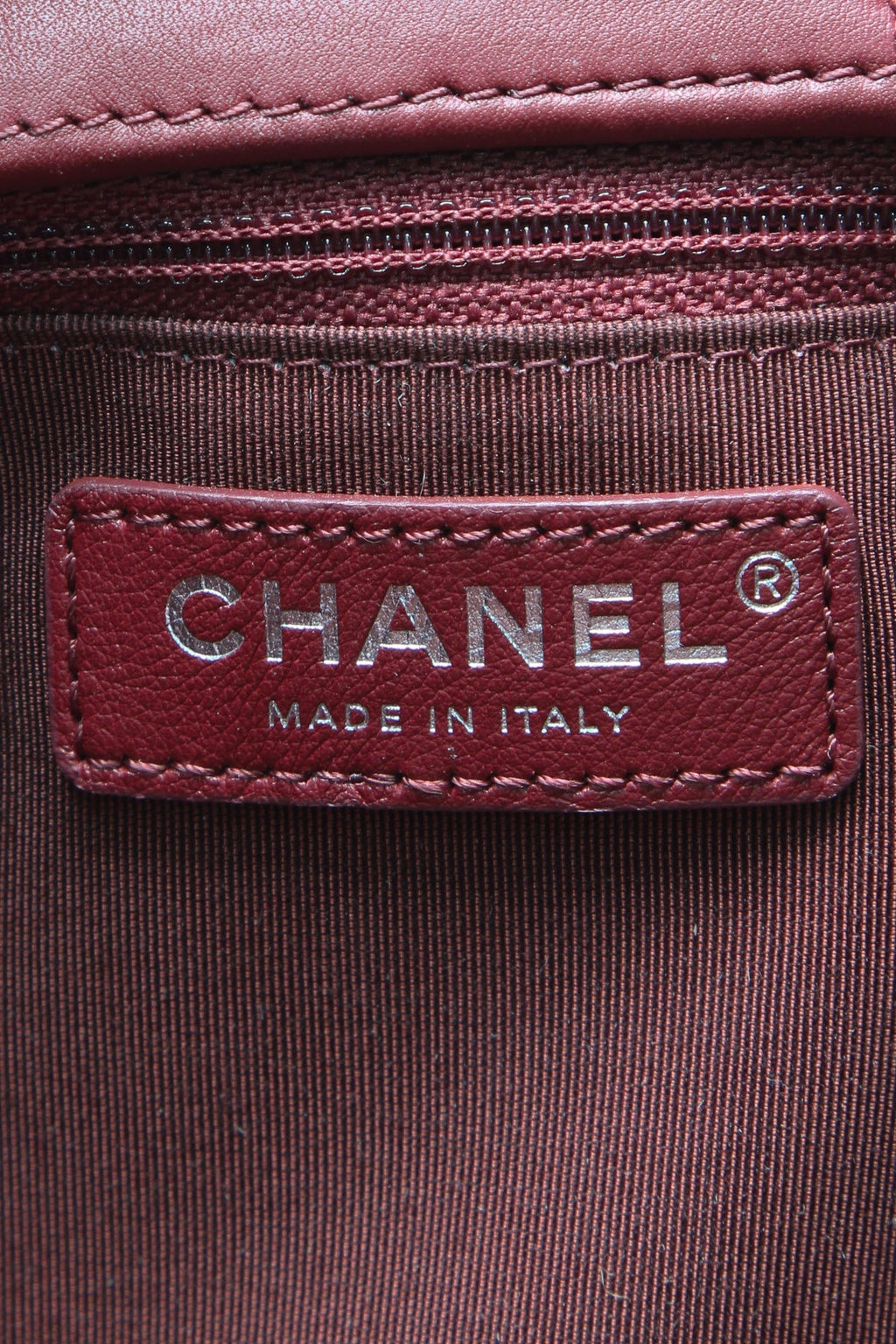 Classic Large Shopping Tote Bag - Burgundy