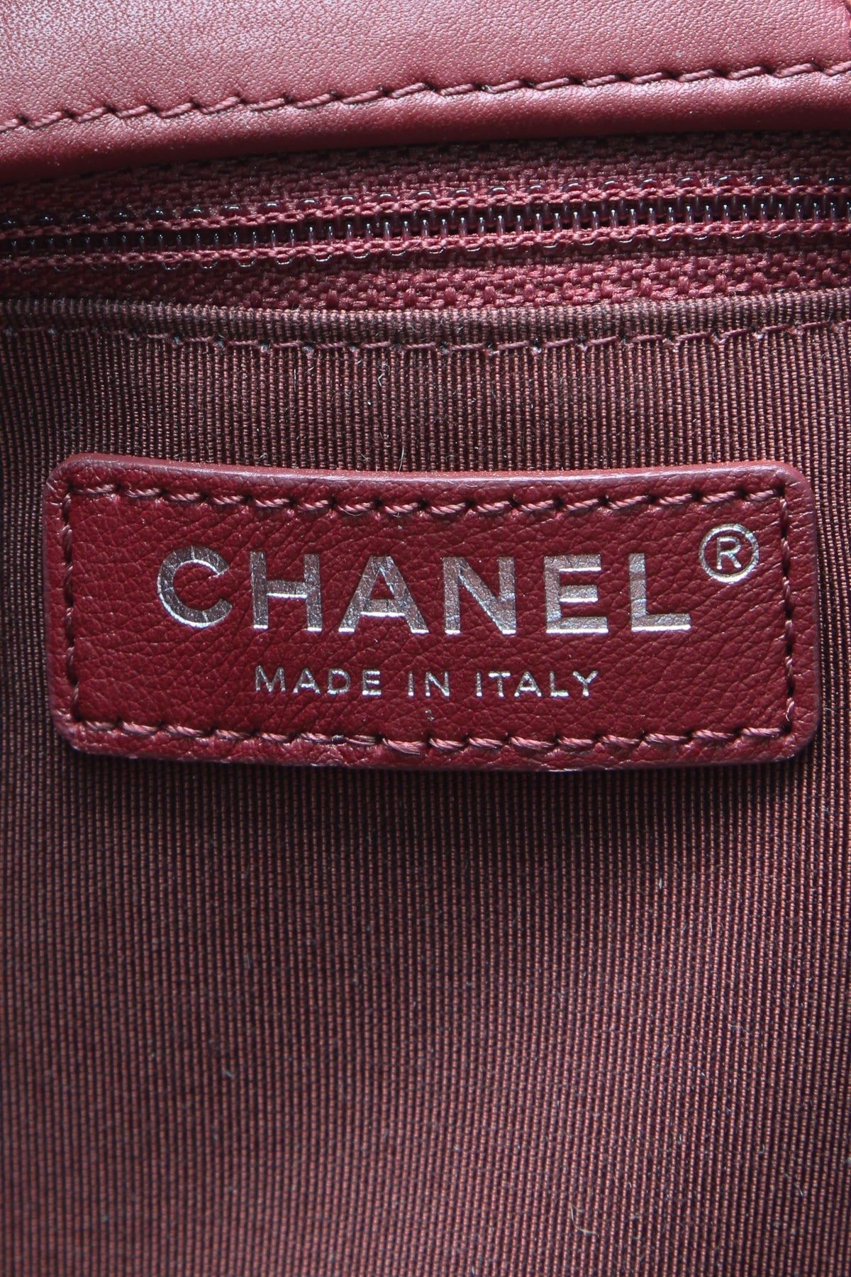 Classic Large Shopping Tote Bag - Burgundy