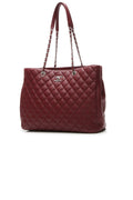 Classic Large Shopping Tote Bag - Burgundy