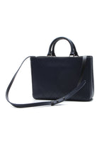Bi-Color Medium Shopping Bag - Navy/Black