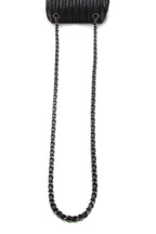 Crochet Small Flap Bag - Black