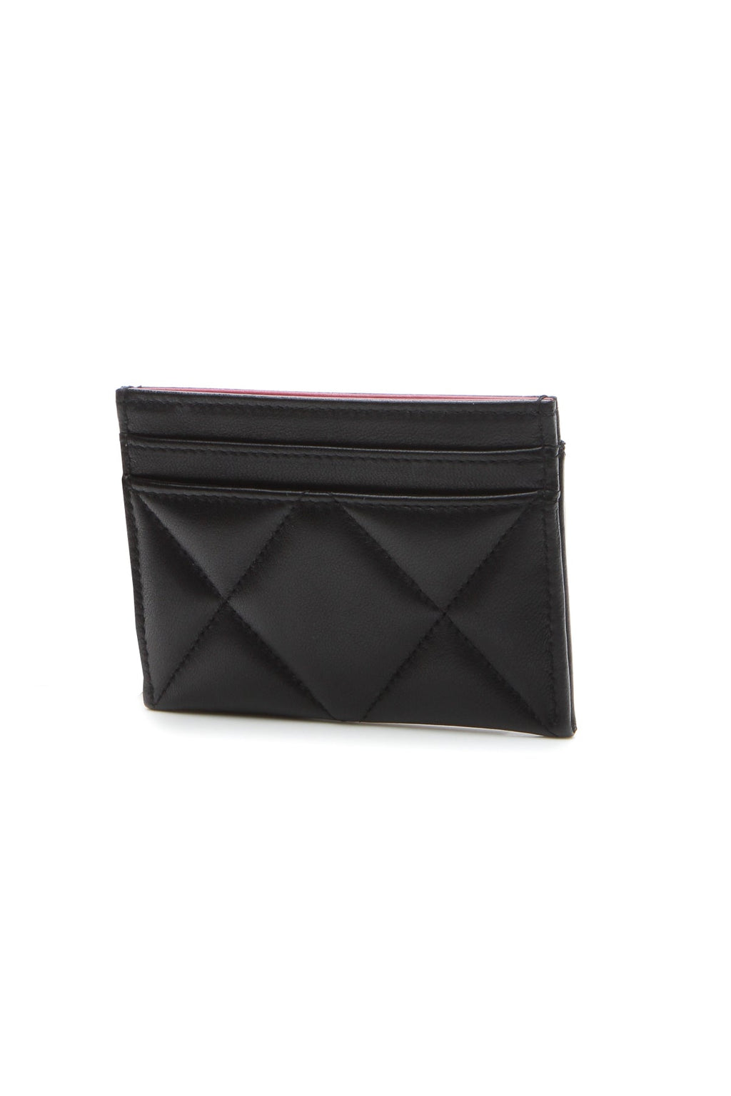 Quilted Chanel 19 Card Holder - Black