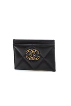 Quilted Chanel 19 Card Holder - Black