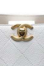 Large Shopping Tote Bag - White