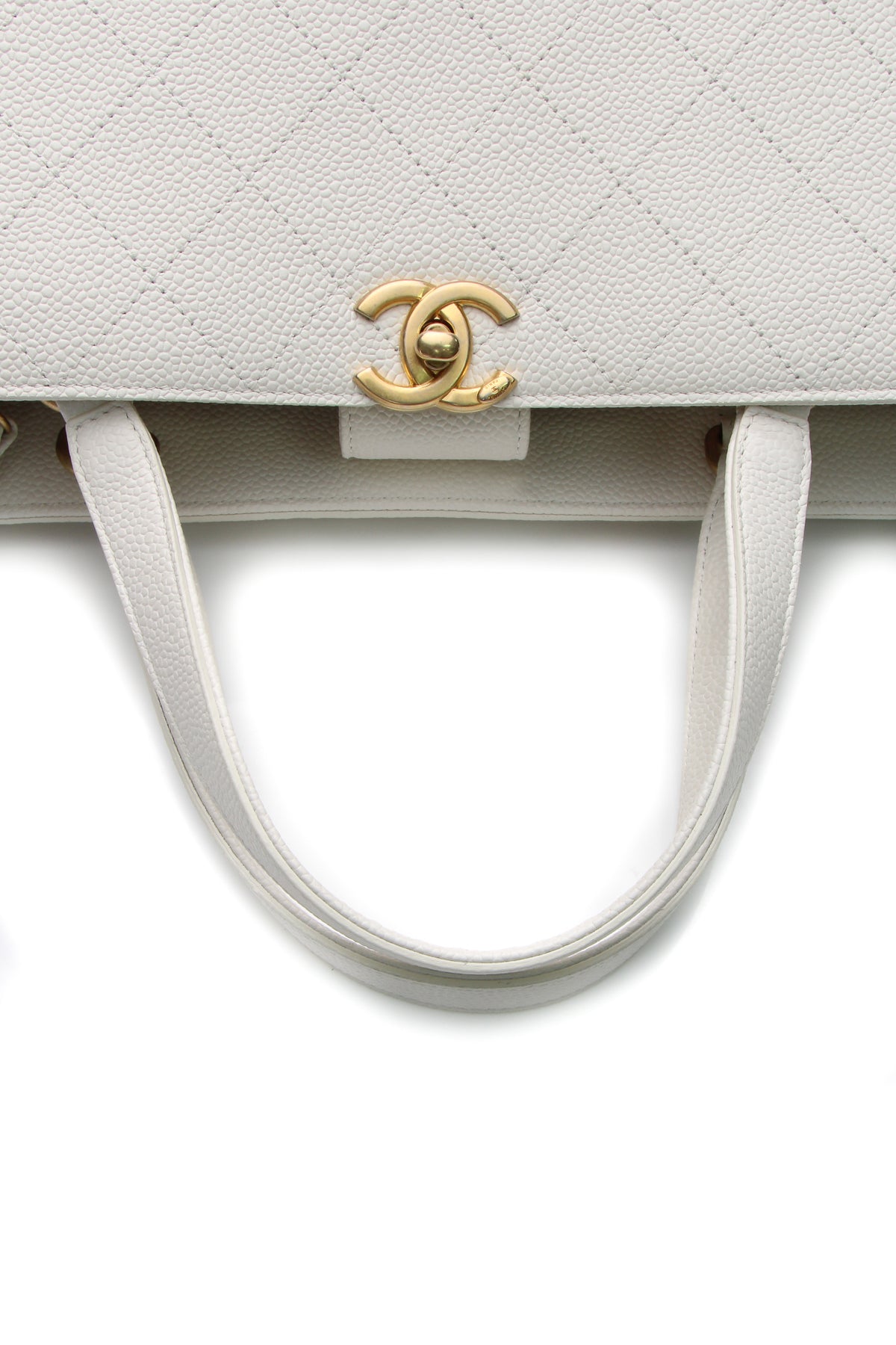 Large Shopping Tote Bag - White