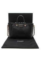 Small Side Chain Shopping Tote Bag - Black