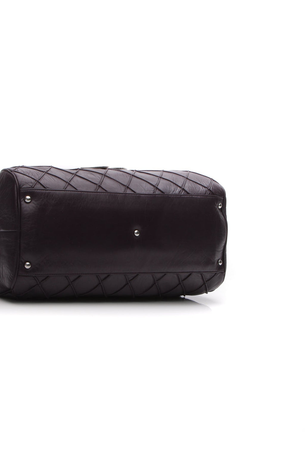 Quilted CC Bowler Bag - Purple